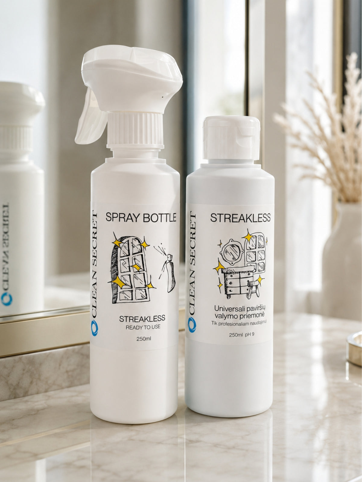 Universalus paviršių valiklis STREAKLESS, 250 ml